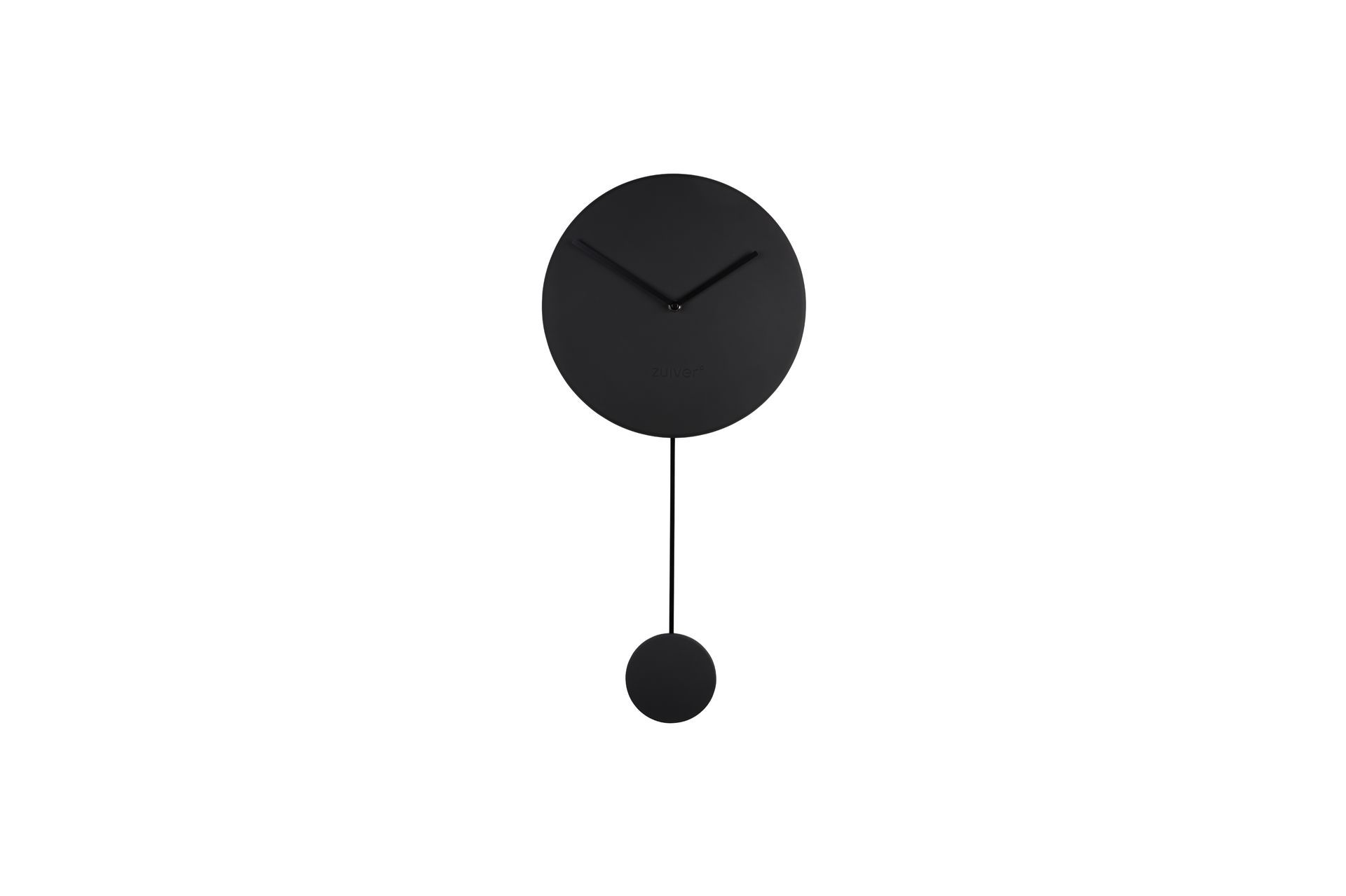 Horloge pendule aluminium noir Horloge pendule aluminium noir