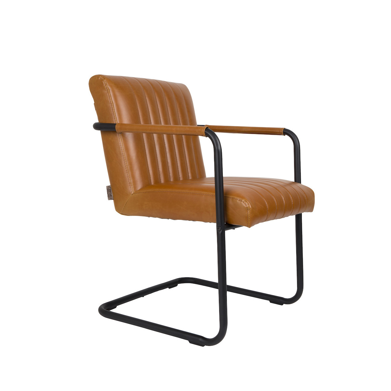 Fauteuil en cuir cognac Fauteuil en cuir cognac