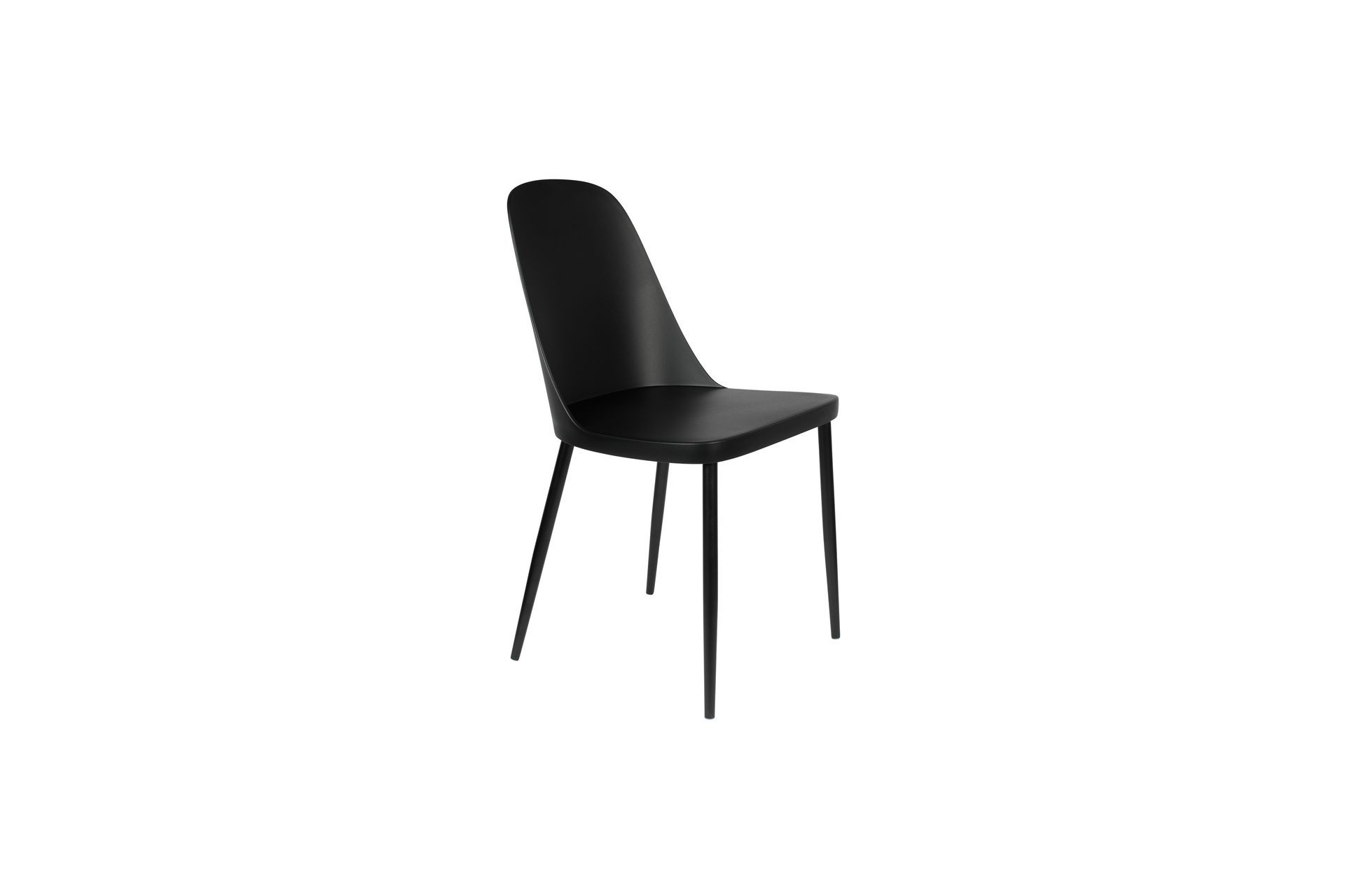 chaise en polypropylène noir