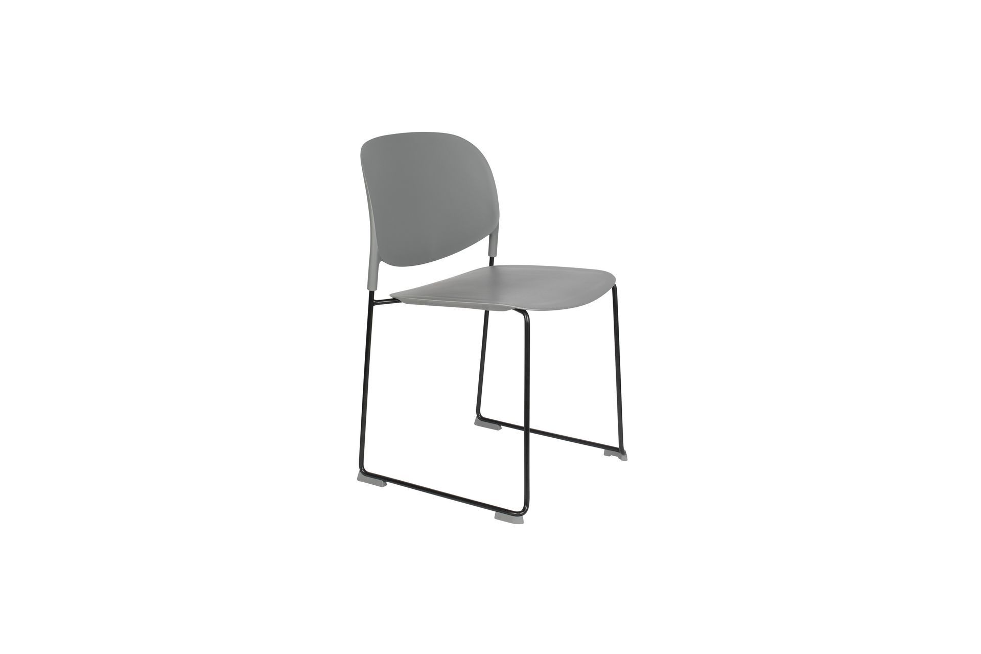 chaise en polypropylène gris