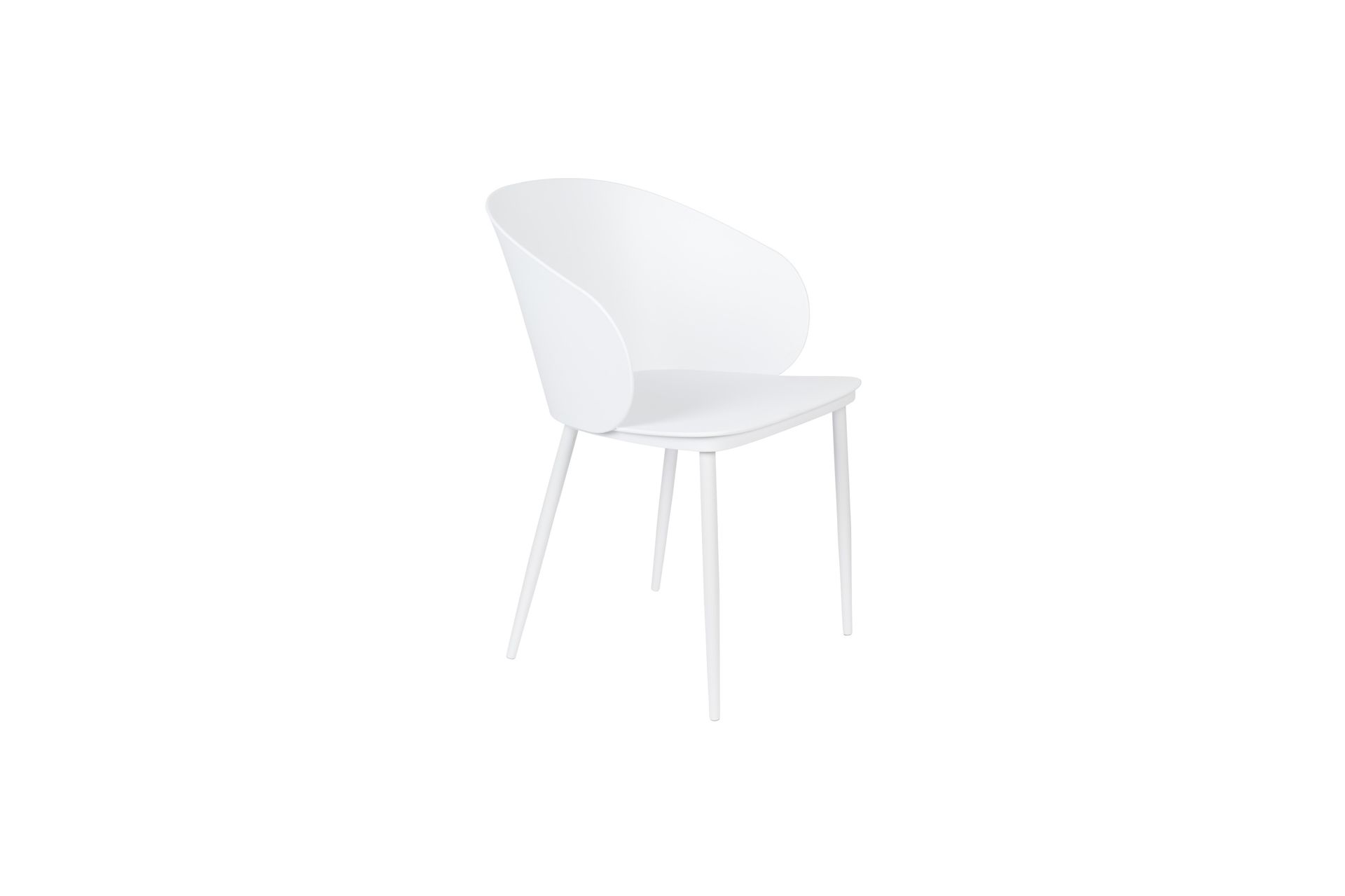 Chaise en polypropylène blanc