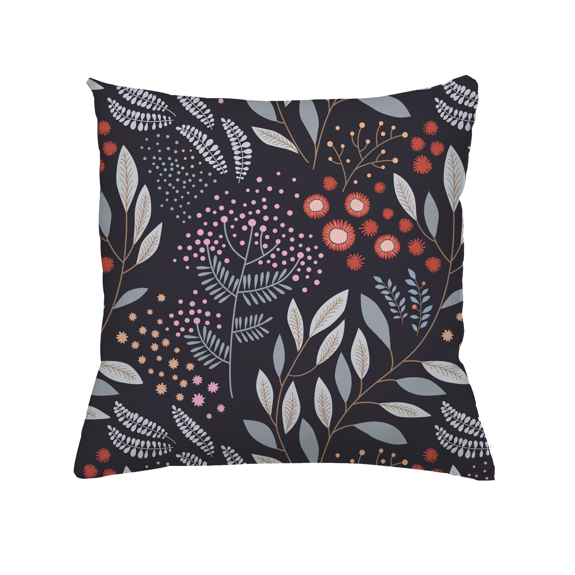 Coussin en coton 40x40 cm mimosablack Coussin en coton 40x40 cm mimosablack