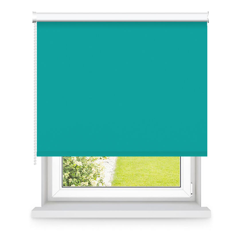 Store enrouleur occultant turquoise L150x H250cm Store enrouleur occultant turquoise L150x H250cm