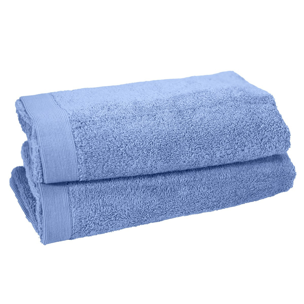 Lot de 2 serviettes de toilette 500gr/m²  Lavande 50x90 cm