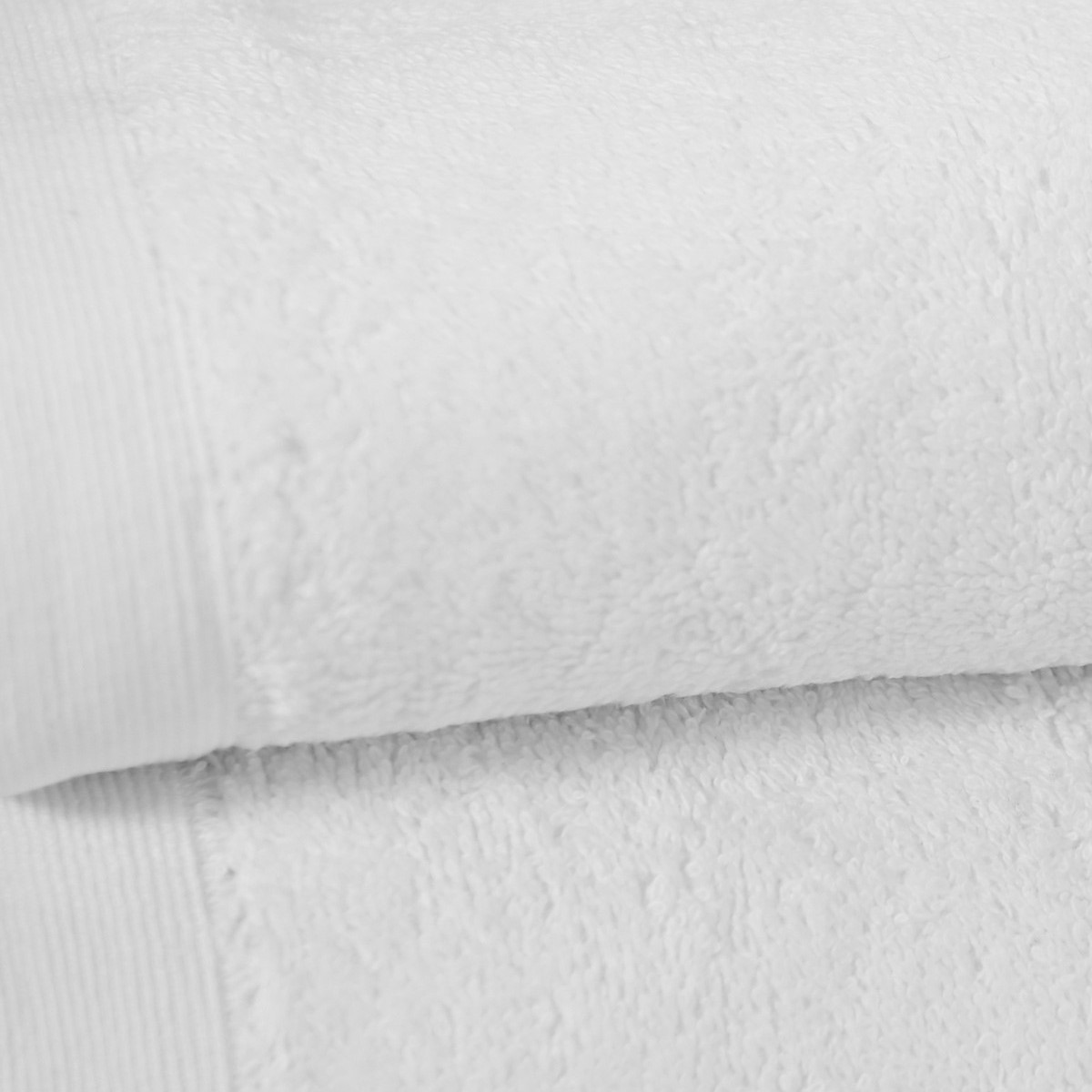 Lot de 2 draps de bain 500gr/m²  Blanc 70x130 cm