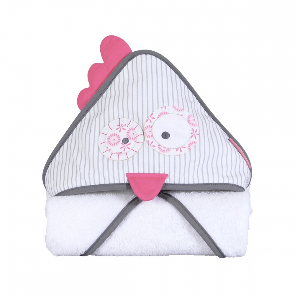 Cape de bain blanche coton bio 75x75 cm Cape de bain blanche coton bio 75x75 cm
