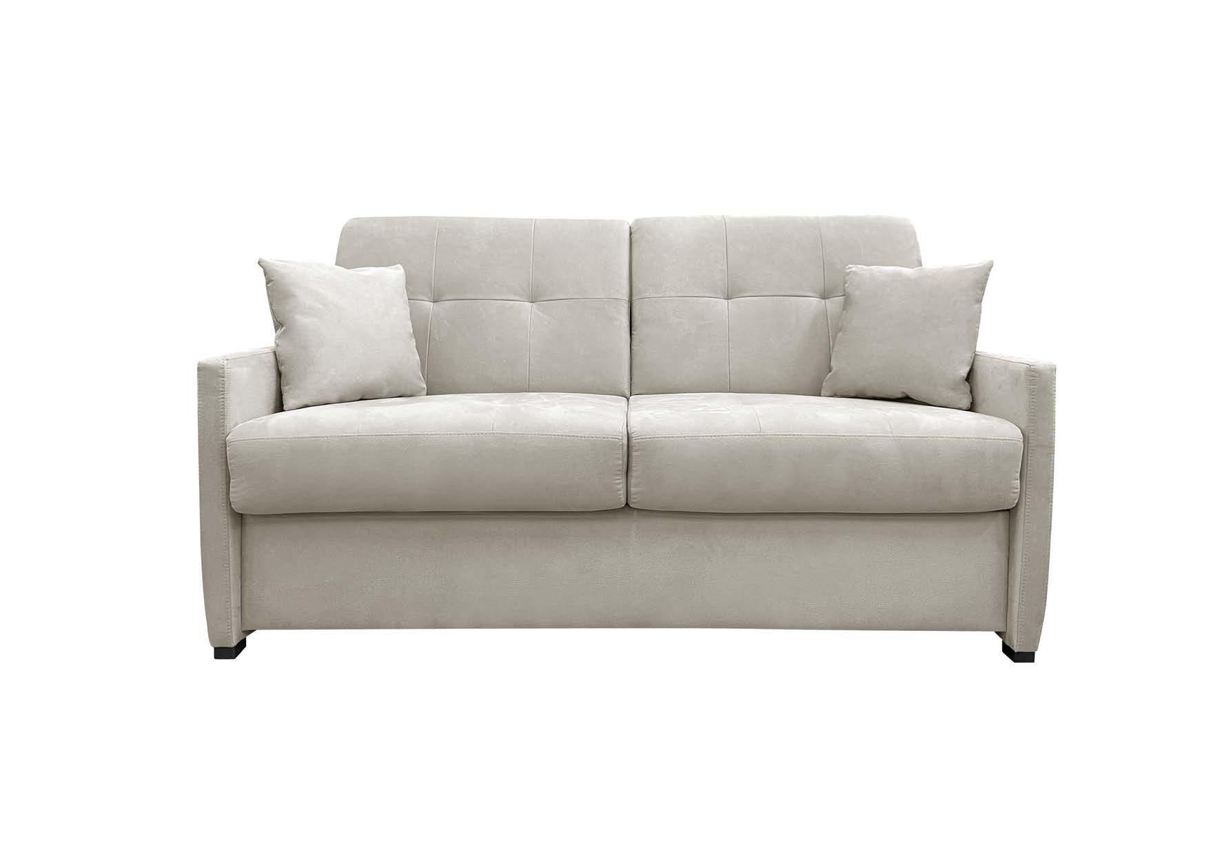 Canapé convertible 3 places beige - matelas SIMMONS Canapé convertible 3 places beige - matelas SIMMONS