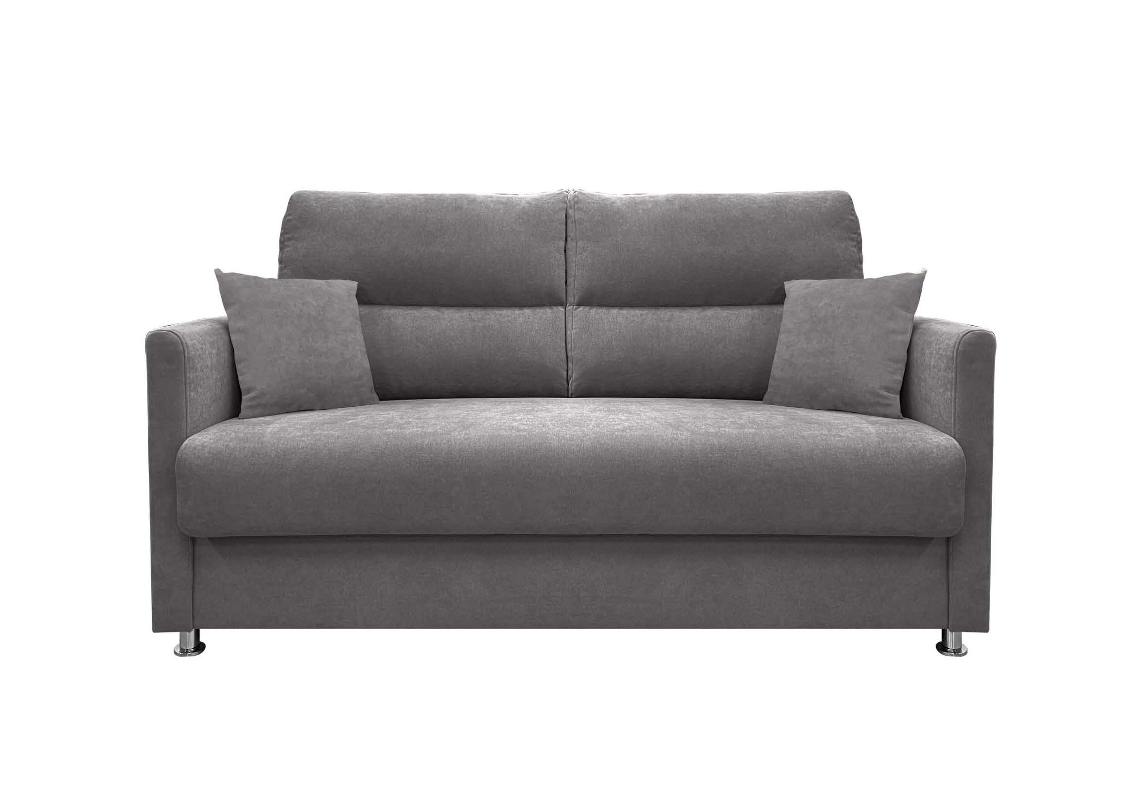 Canapé convertible 3 places gris - matelas DUNLOPILLO