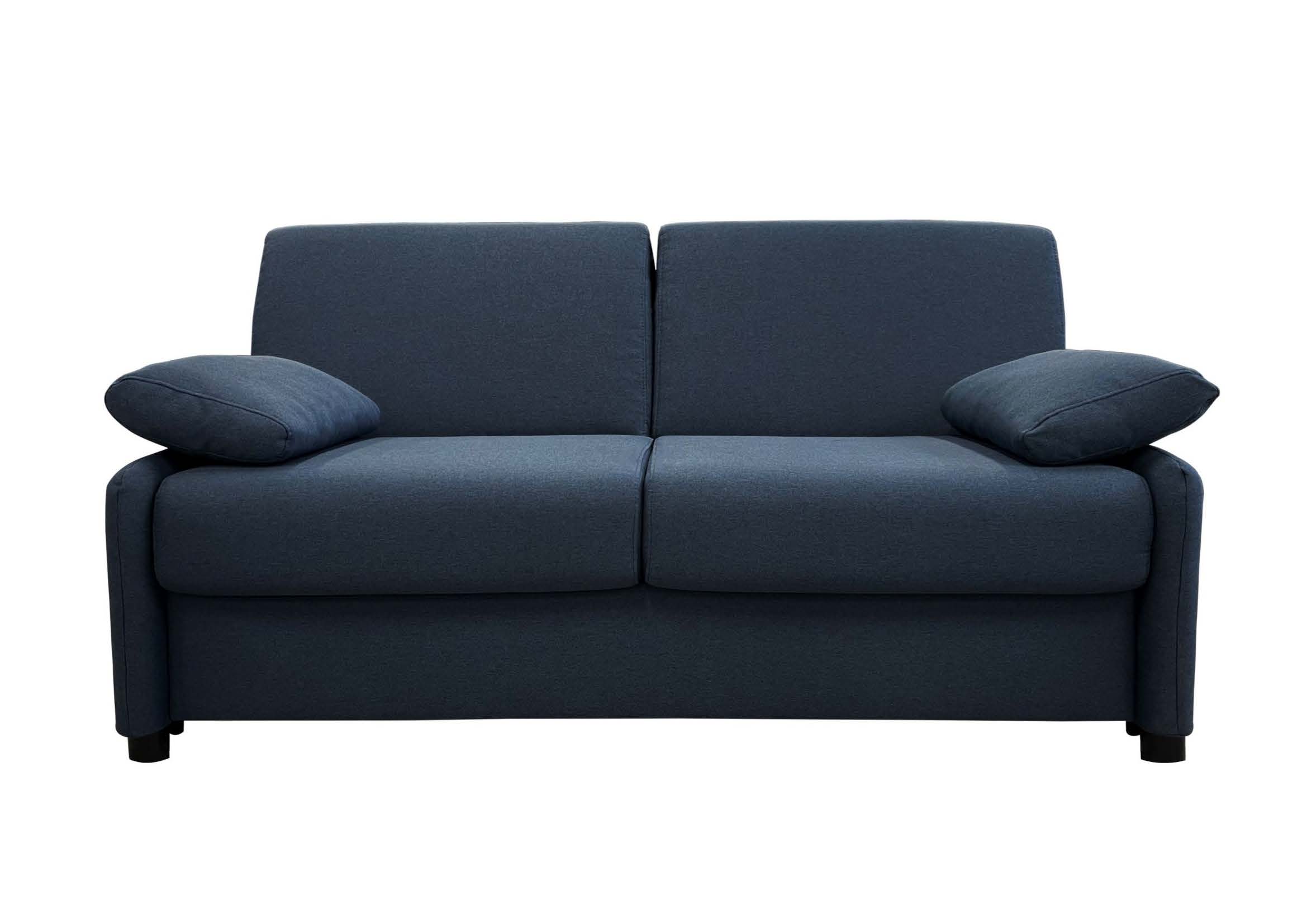 Canapé convertible 3 places bleu nuit - matelas DUNLOPILLO Canapé convertible 3 places bleu nuit - matelas DUNLOPILLO