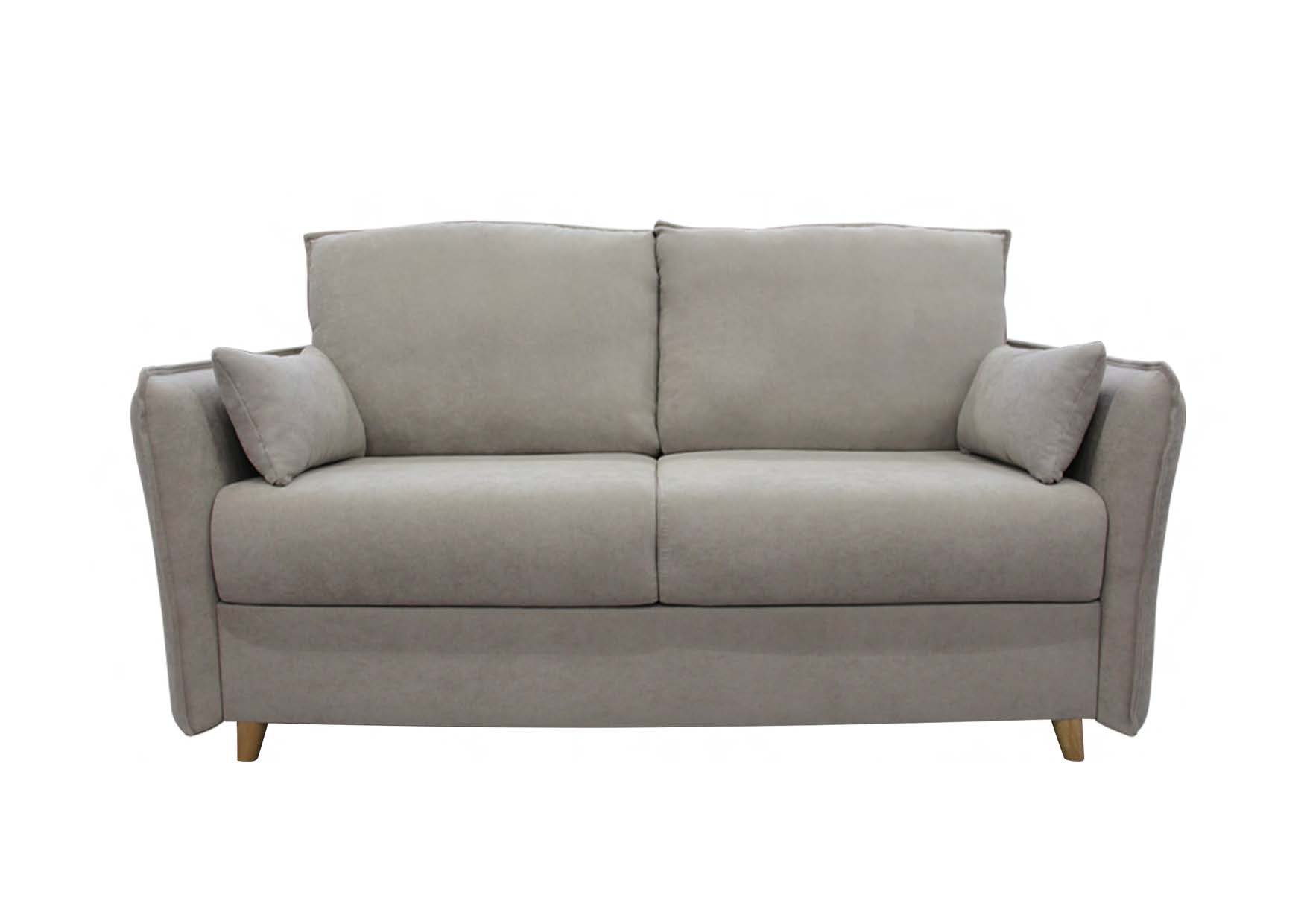 Canapé convertible 3 places gris taupe - matelas DUNLOPILLO Canapé convertible 3 places gris taupe - matelas DUNLOPILLO