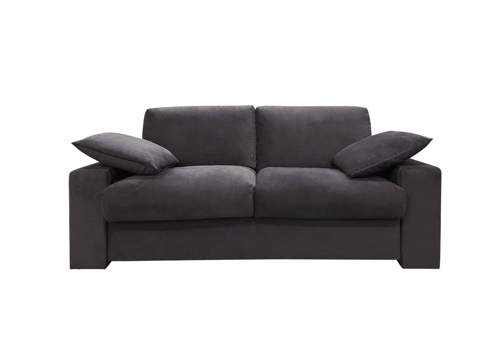 Canapé convertible 3 places anthracite - matelas SIMMONS Canapé convertible 3 places anthracite - matelas SIMMONS