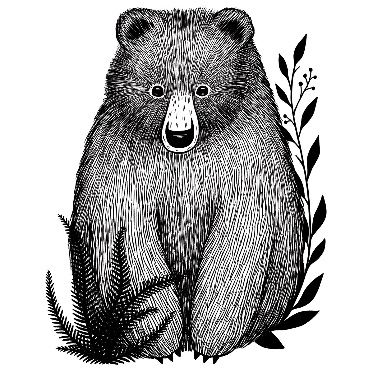 Sticker xl bébé ours multicolore Sticker xl bébé ours multicolore