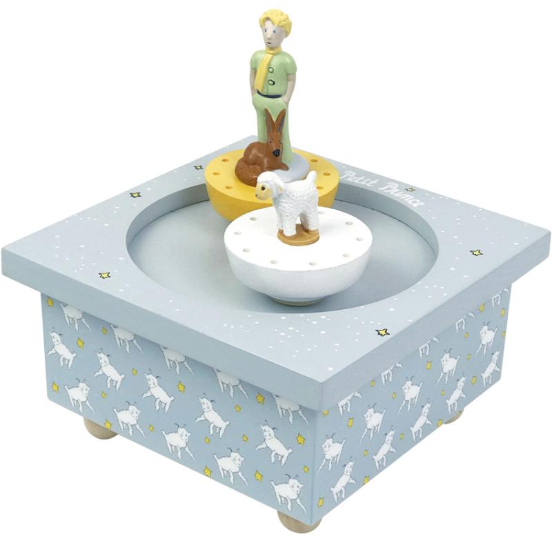 Boîte à musique magnétique Le Petit Prince bleu ciel Boîte à musique magnétique Le Petit Prince bleu ciel
