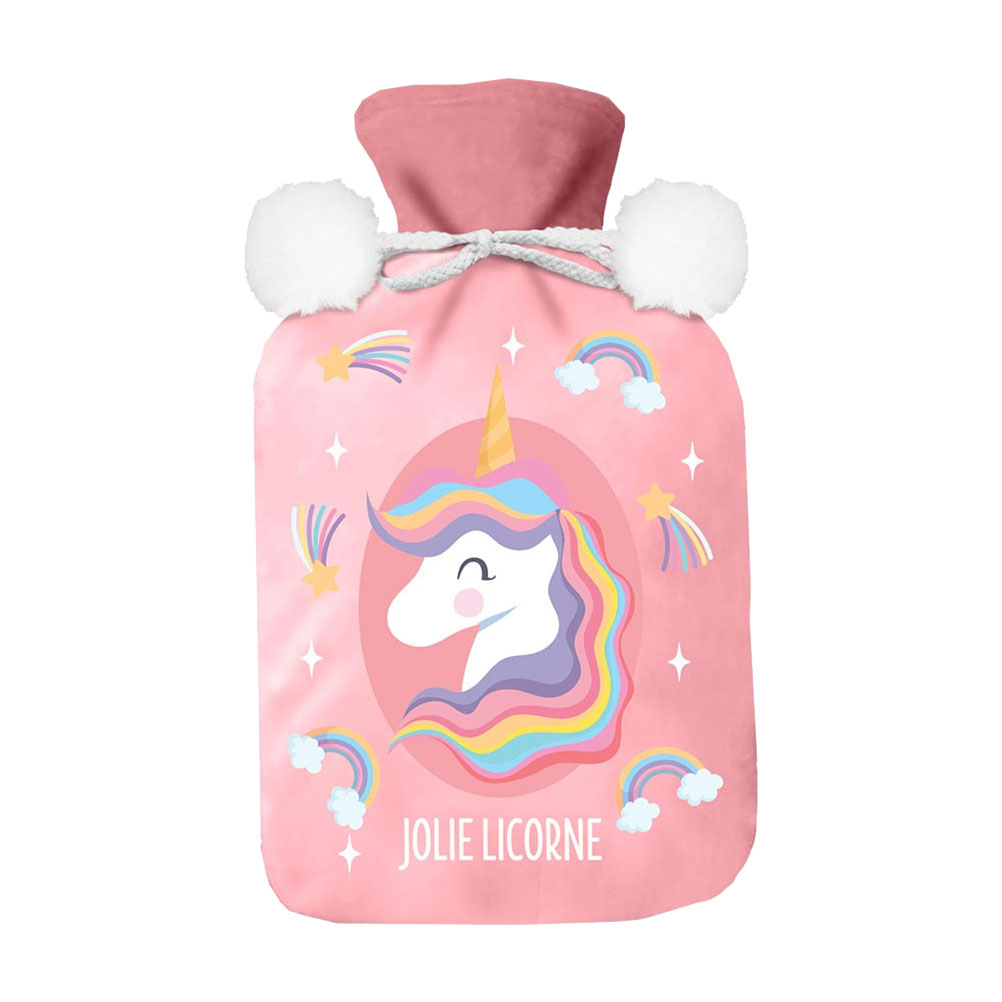 Bouillotte jolie licorne 1L Bouillotte jolie licorne 1L