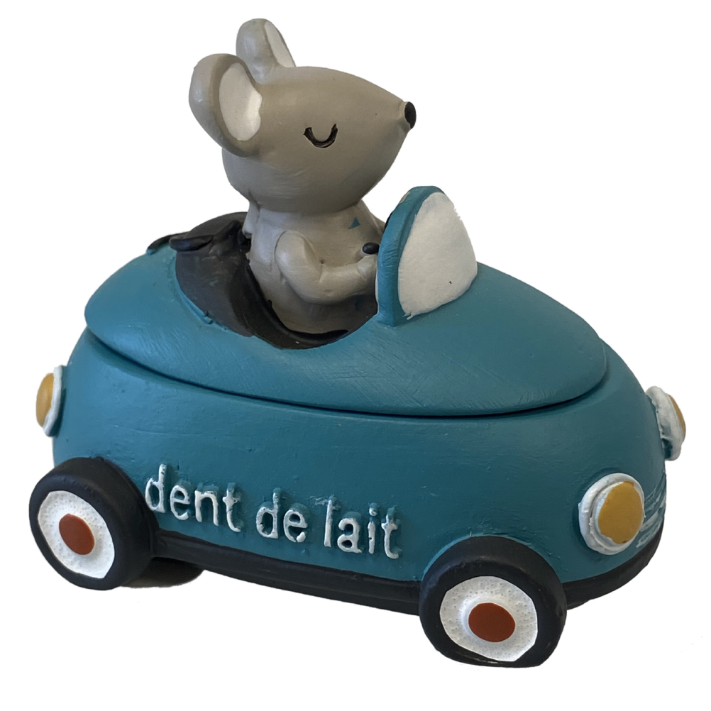 Petite boite en résine à dents de lait Petite boite en résine à dents de lait