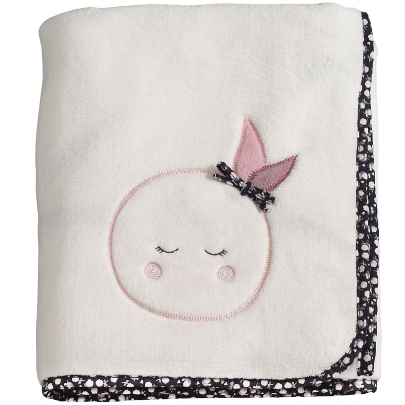 Couverture 75x100 en polyester blanc Couverture 75x100 en polyester blanc
