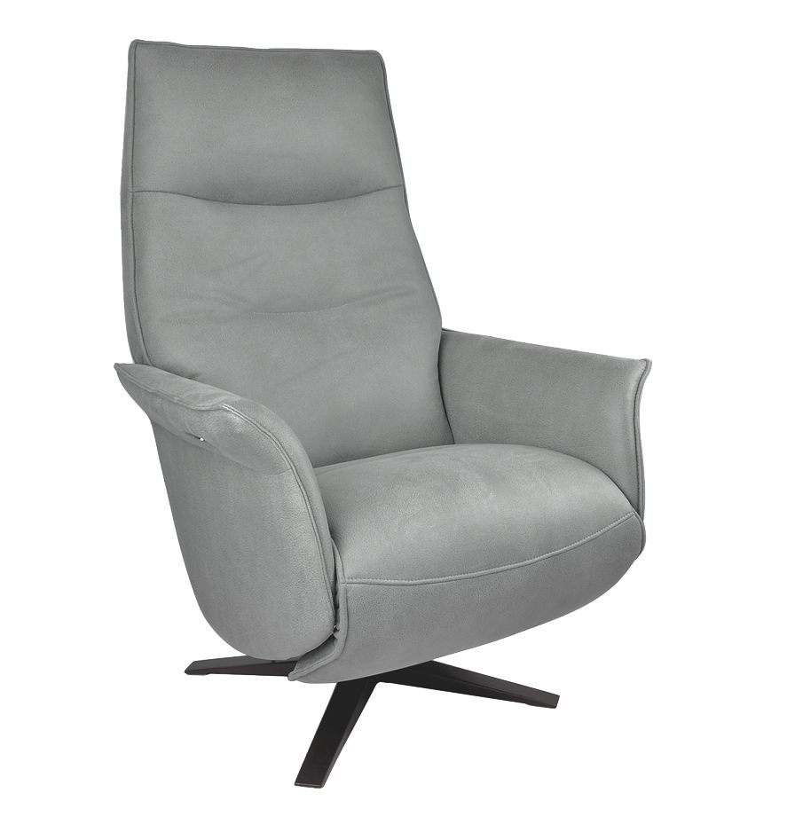 Fauteuil relax pivotant électrique 2 moteurs cendre