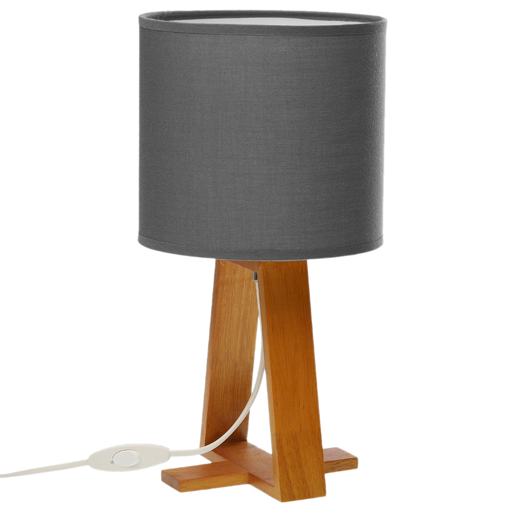 Grande lampe de table esprit Scandinave grise Grande lampe de table esprit Scandinave grise