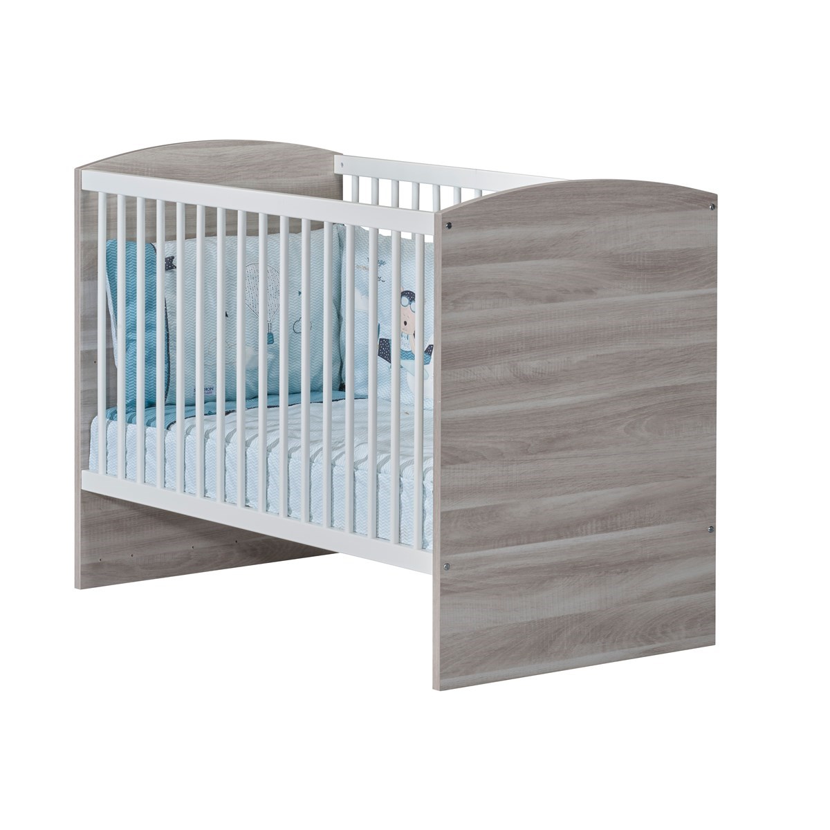 Lit bebe 120x60 en mdf gris foncé Lit bebe 120x60 en mdf gris foncé