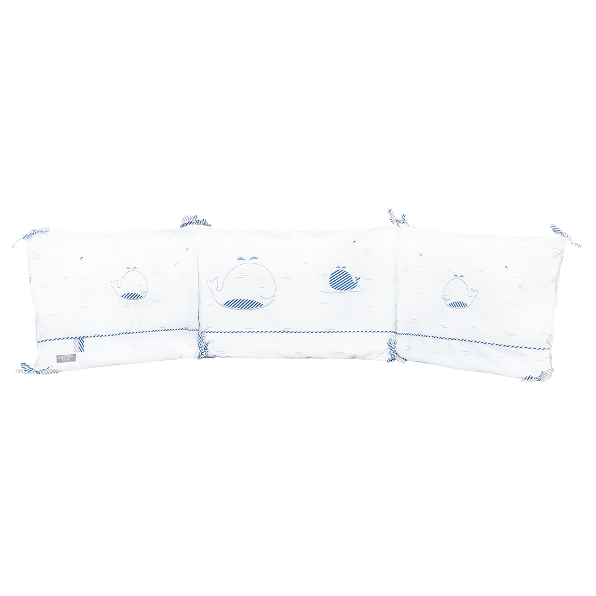 Tour de lit bébé en coton blanc Tour de lit bébé en coton blanc