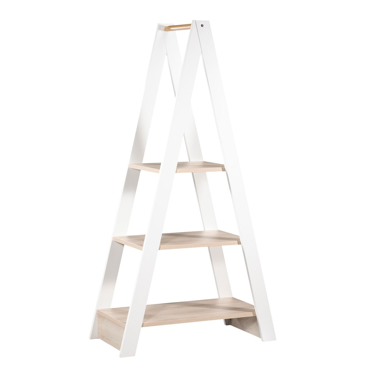 Etagère bibliothèque 3 tablettes en bois blanc Etagère bibliothèque 3 tablettes en bois blanc