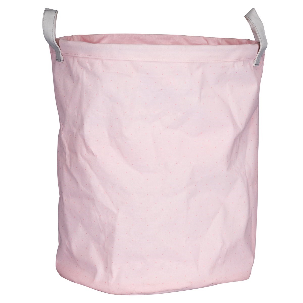 Panière de rangement en tissu en coton rose Panière de rangement en tissu en coton rose