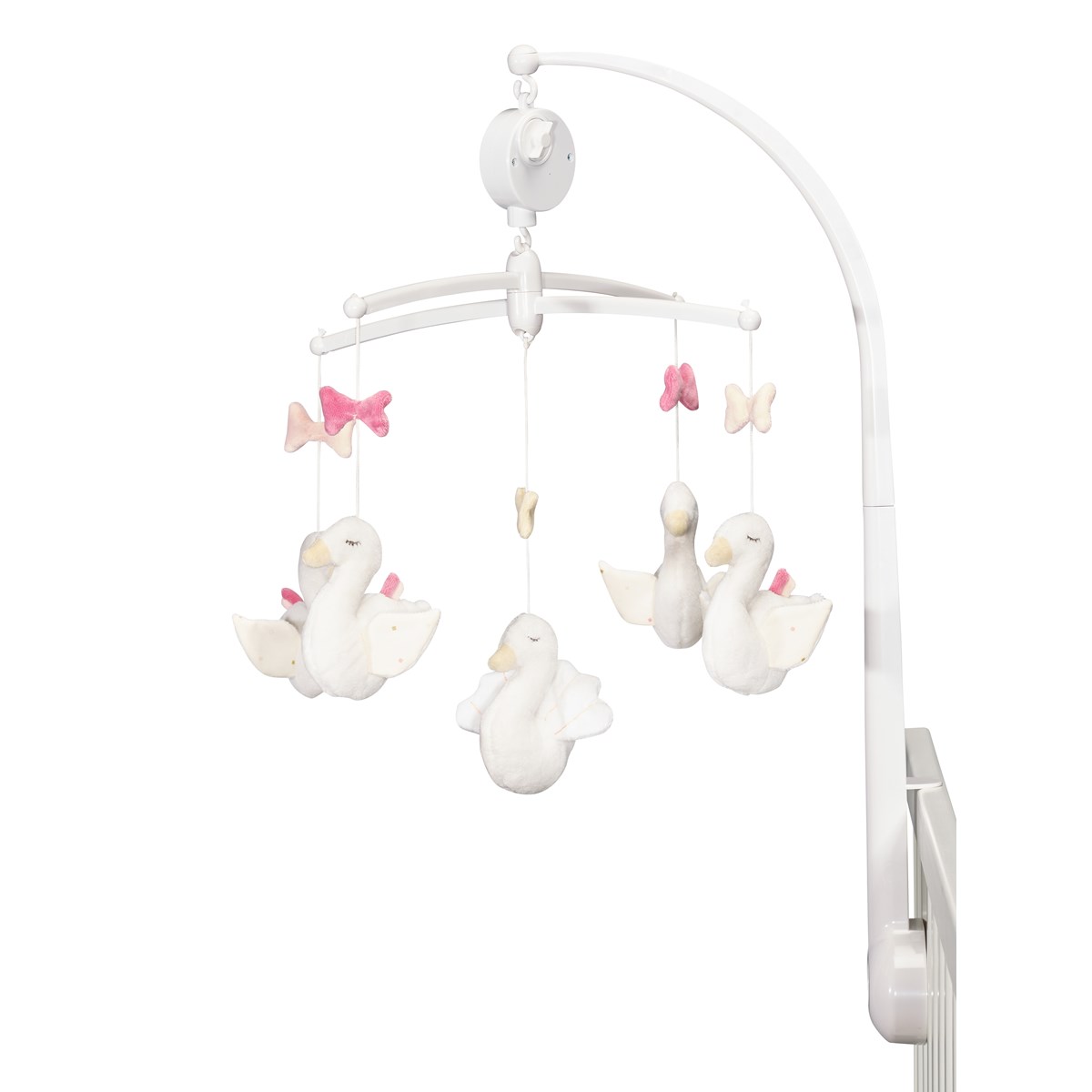 Mobile musical en Velours Blanc