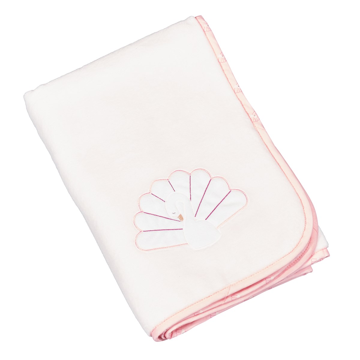 Couverture bébé en polyester blanc Couverture bébé en polyester blanc