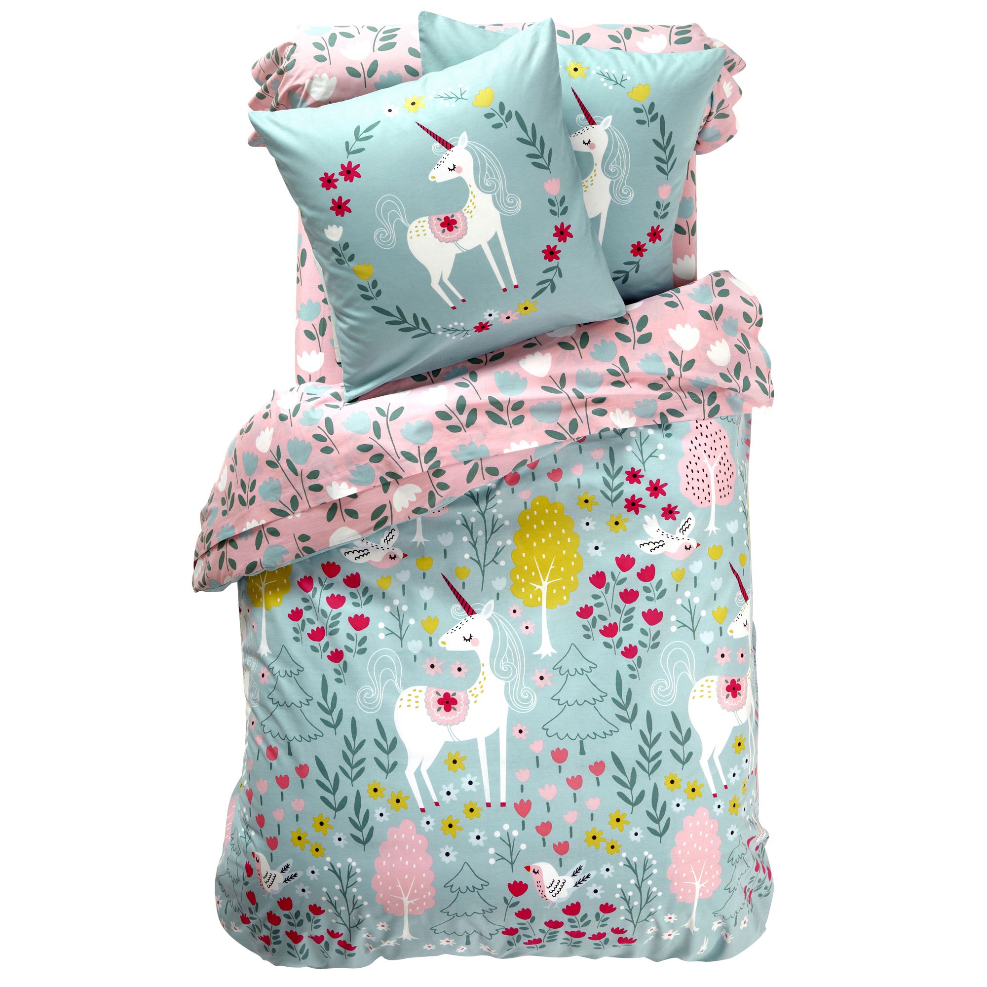 Housse de couette enfant réversible 200x200 multicolore en coton Housse de couette enfant réversible 200x200 multicolore en coton