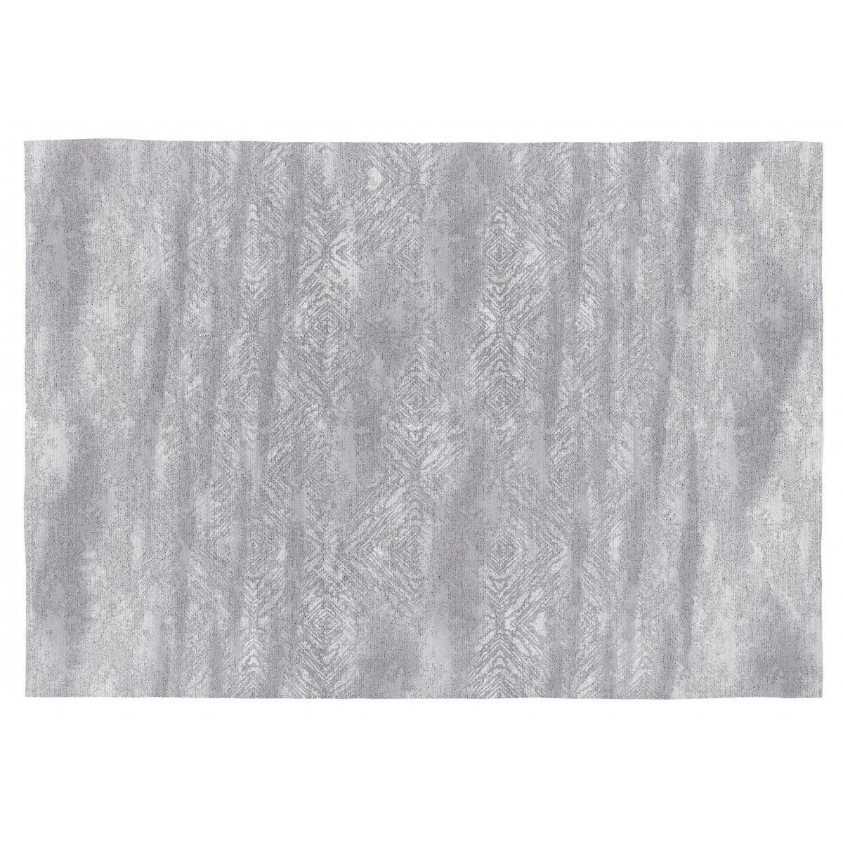 Tapis rayé vintage en polyester gris 160x230