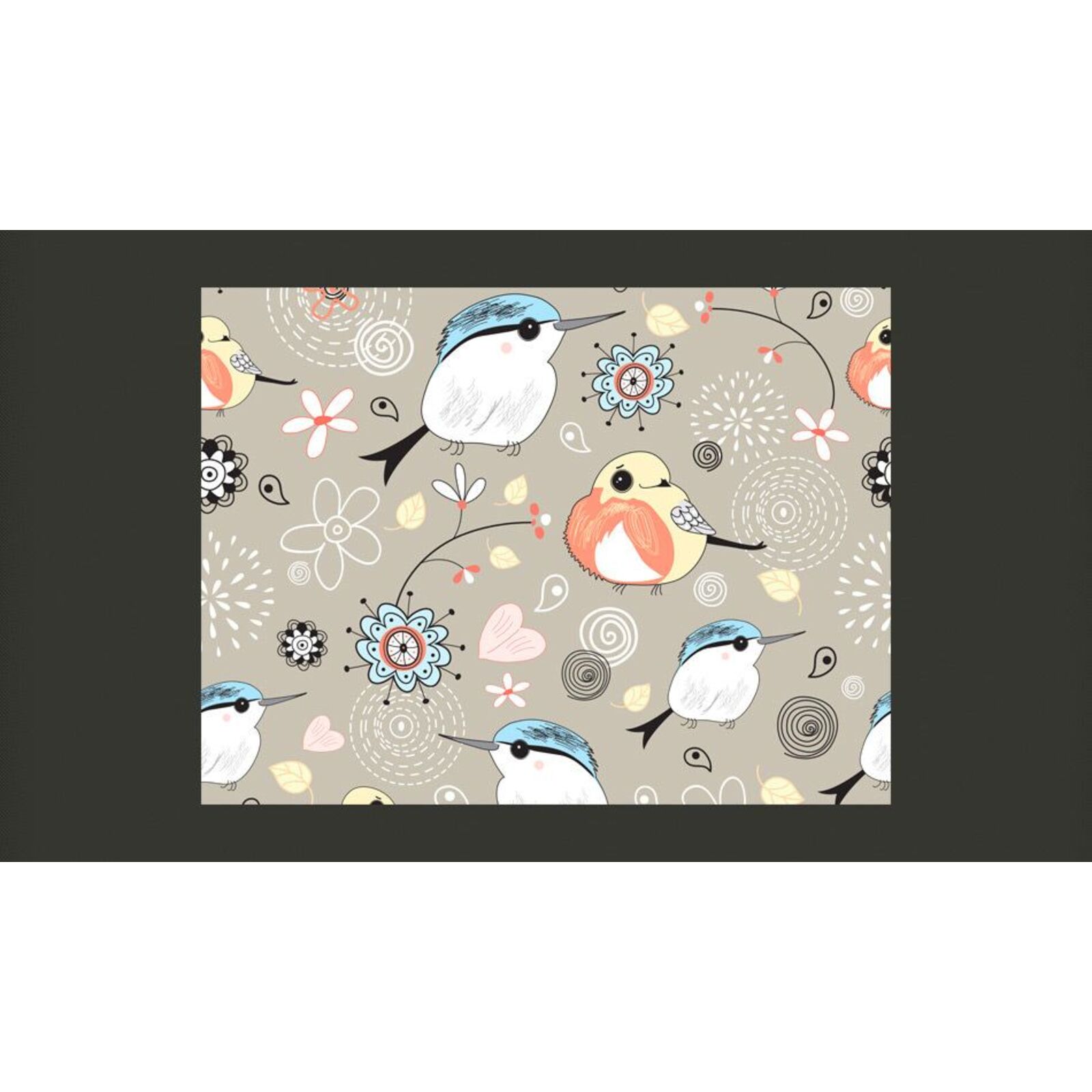 Papier peint enfant oiseaux sur fond rose rose 400x309 Papier peint enfant oiseaux sur fond rose rose 400x309