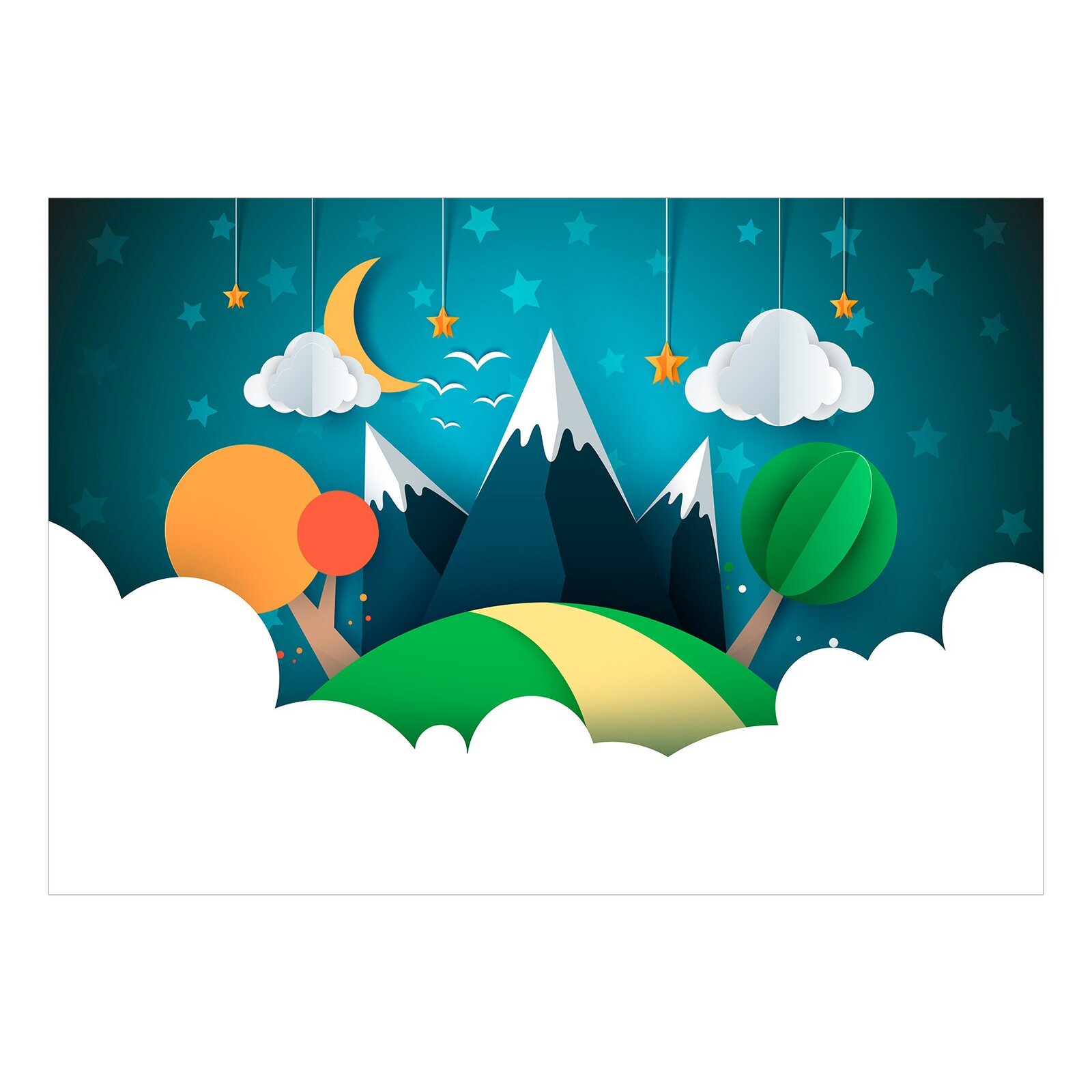 Papier peint enfant little traveller multicolore 250x175 Papier peint enfant little traveller multicolore 250x175
