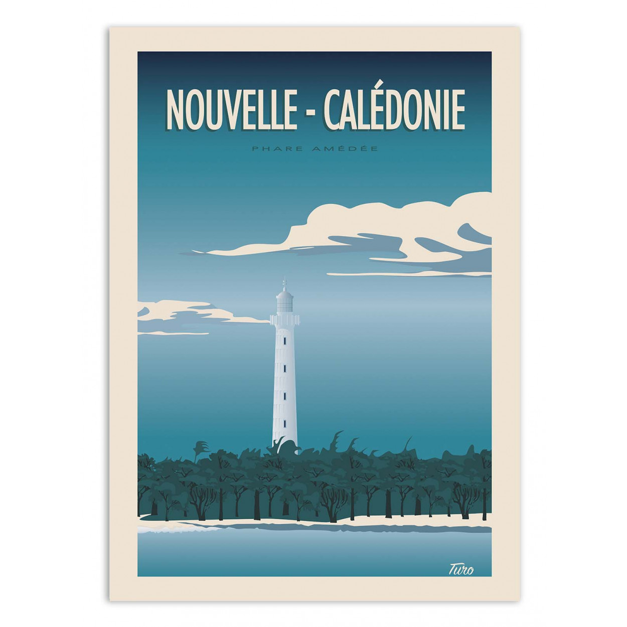 NOUVELLE CALEDONIE - TURO - Affiche d'art 50 x 70 cm NOUVELLE CALEDONIE - TURO - Affiche d'art 50 x 70 cm