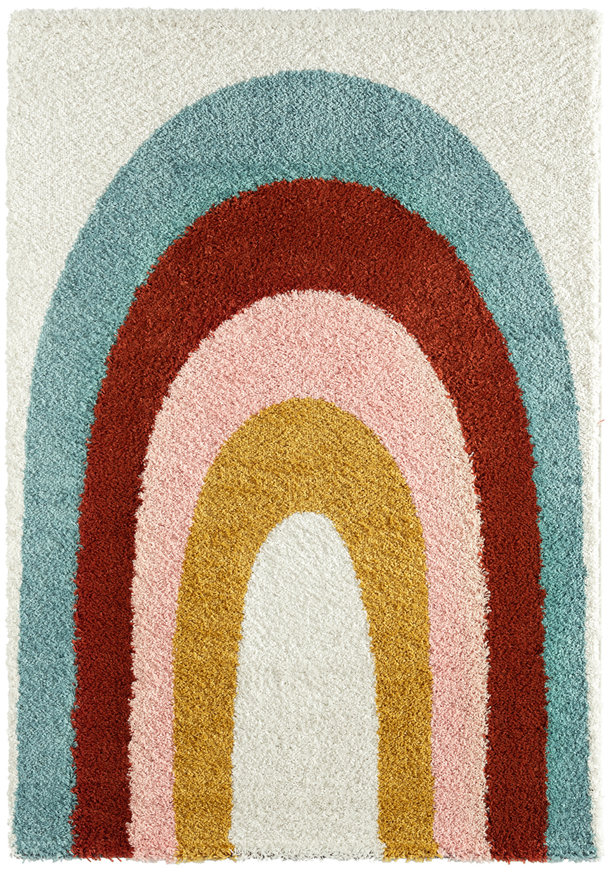 Tapis arc-en-ciel multicolore 80x140 cm