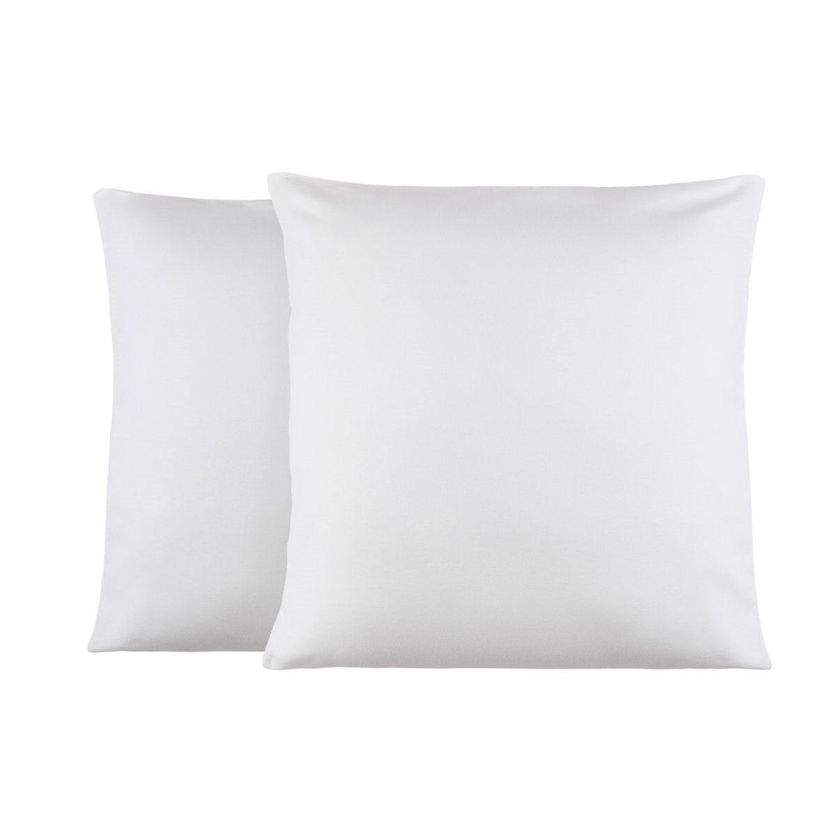 Lot de 2 Taies d'oreiller en Molleton Gris 65x65 cm Lot de 2 Taies d'oreiller en Molleton Gris 65x65 cm