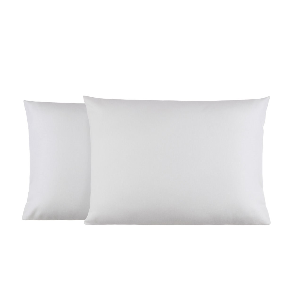 Lot de 2 Taies d'oreiller en Molleton Gris 50x70 cm Lot de 2 Taies d'oreiller en Molleton Gris 50x70 cm
