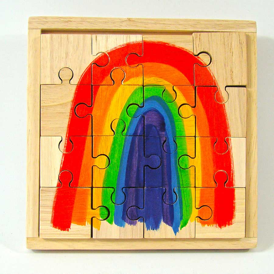 Puzzle en bois Rainbow 16 pièces