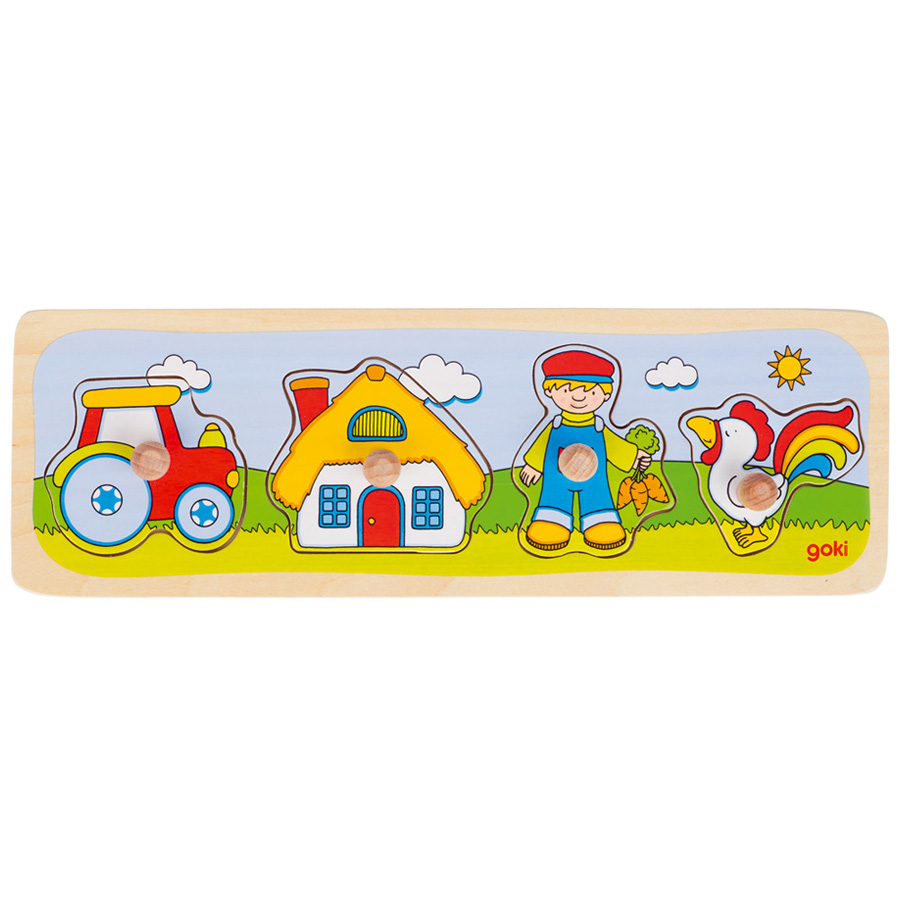 Puzzle à boutons Ferme 4 éléments Puzzle à boutons Ferme 4 éléments