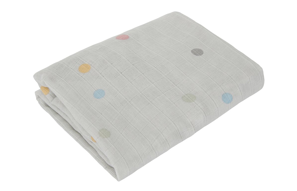 Drap-housse en mousseline coton multicolore Drap-housse en mousseline coton multicolore