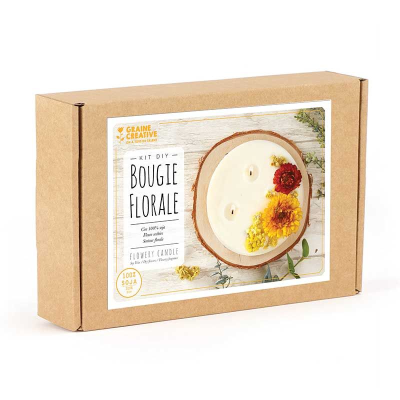 Coffret DIY faire des bougies florales Coffret DIY faire des bougies florales