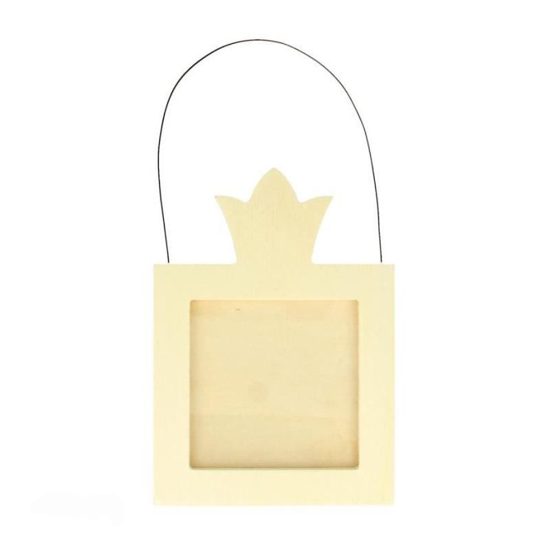 Cadre couronne à customiser 14x10cm Cadre couronne à customiser 14x10cm