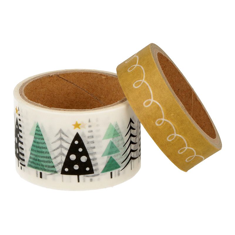 2 masking tape de Noël sapin 5mx3cm 2 masking tape de Noël sapin 5mx3cm