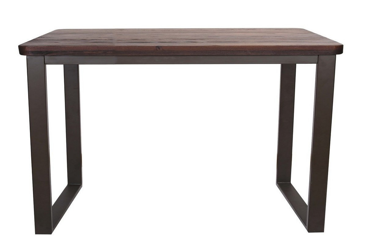 Table repas 120 cm bois massif foncé Table repas 120 cm bois massif foncé