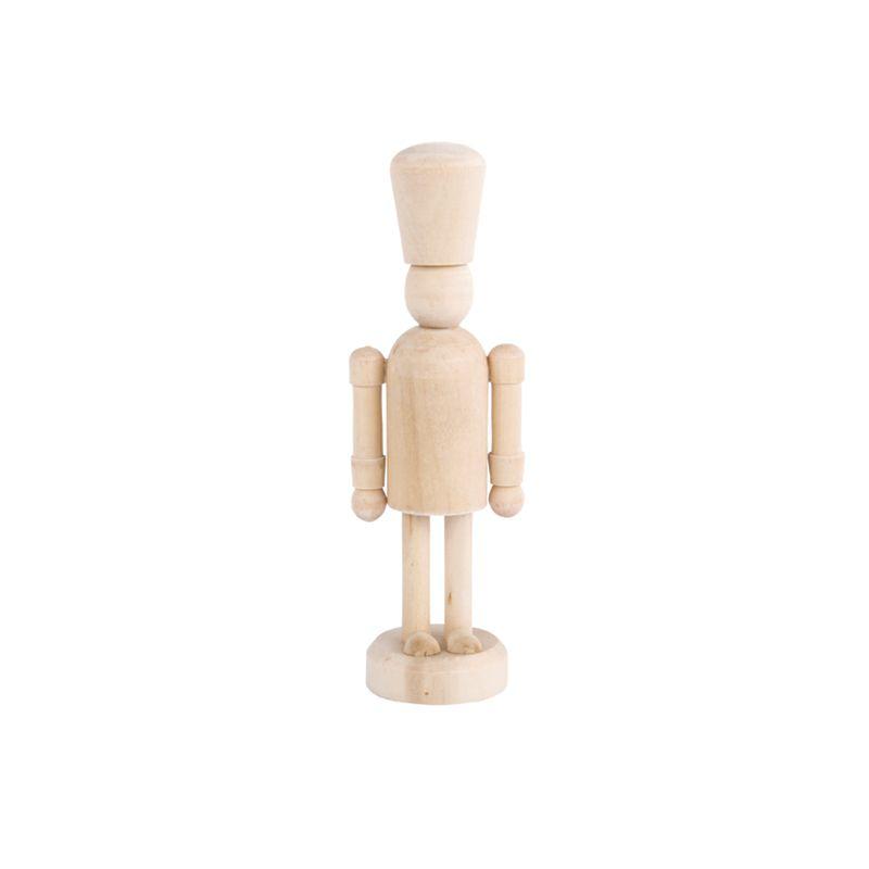 Personnage casse-noisette en bois à peindre H13cm Personnage casse-noisette en bois à peindre H13cm