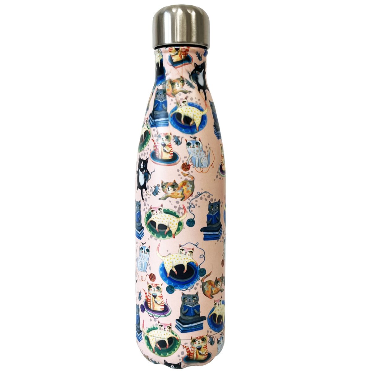 Bouteille isotherme en inox chats 500ml