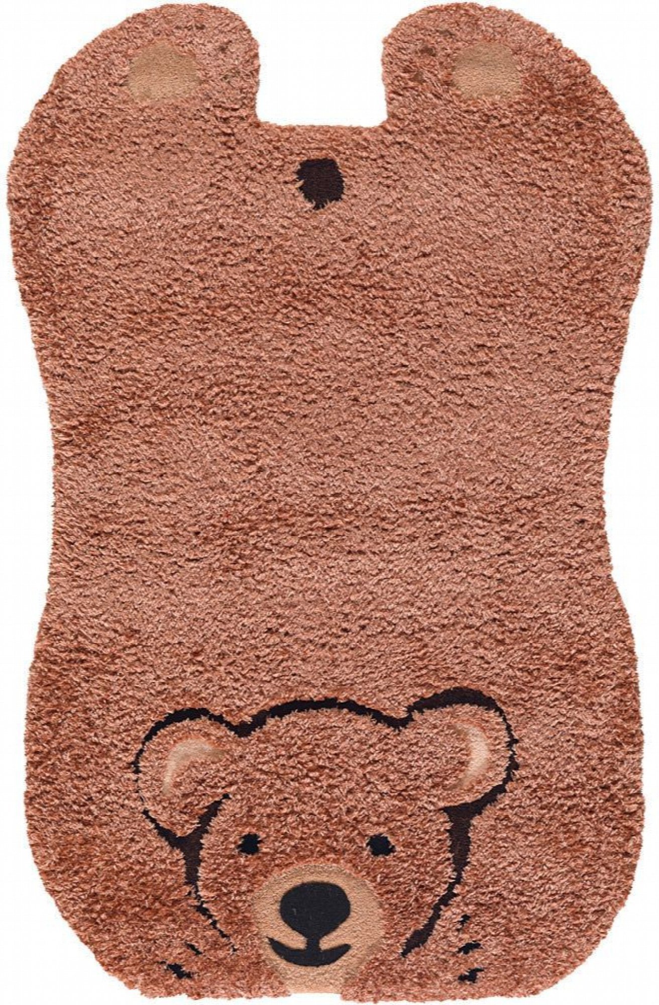 Tapis enfant marron rectangle acrylique 70x110 Tapis enfant marron rectangle acrylique 70x110