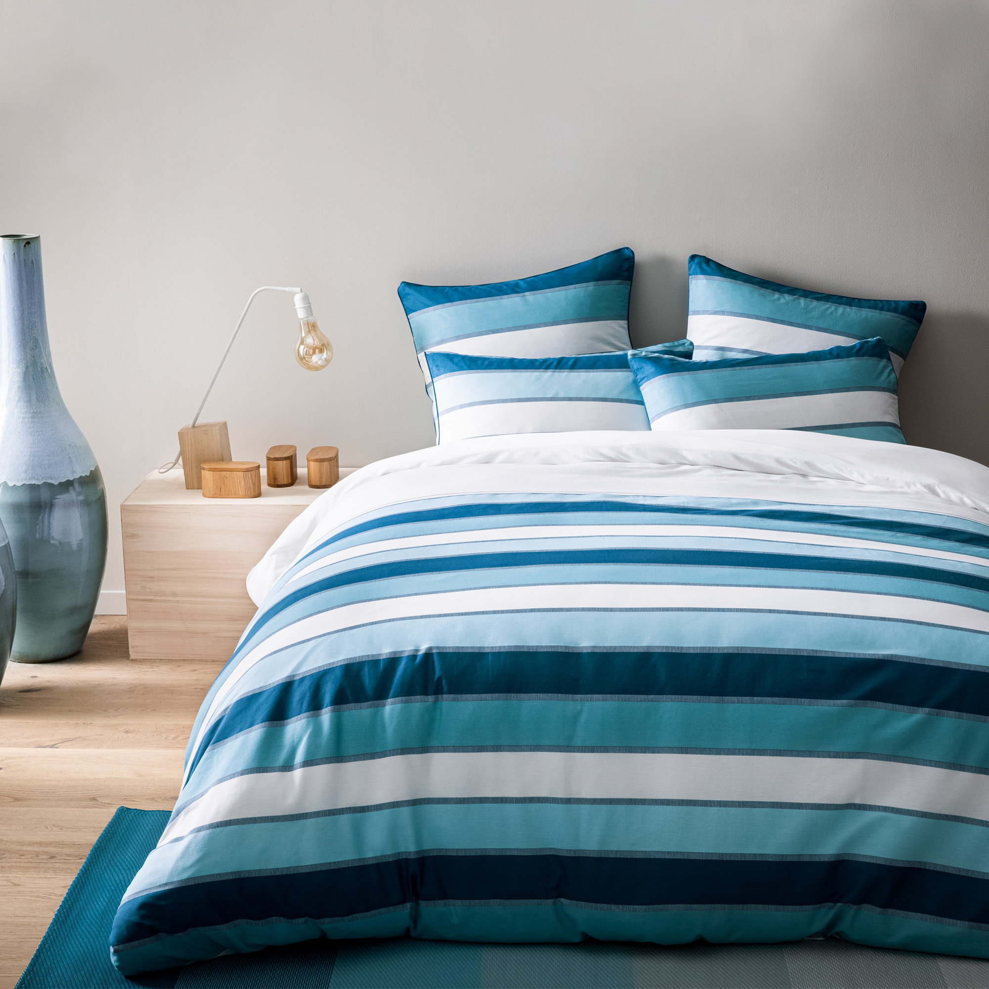 Housse de couette imprimée en percale de coton 240x220 cm