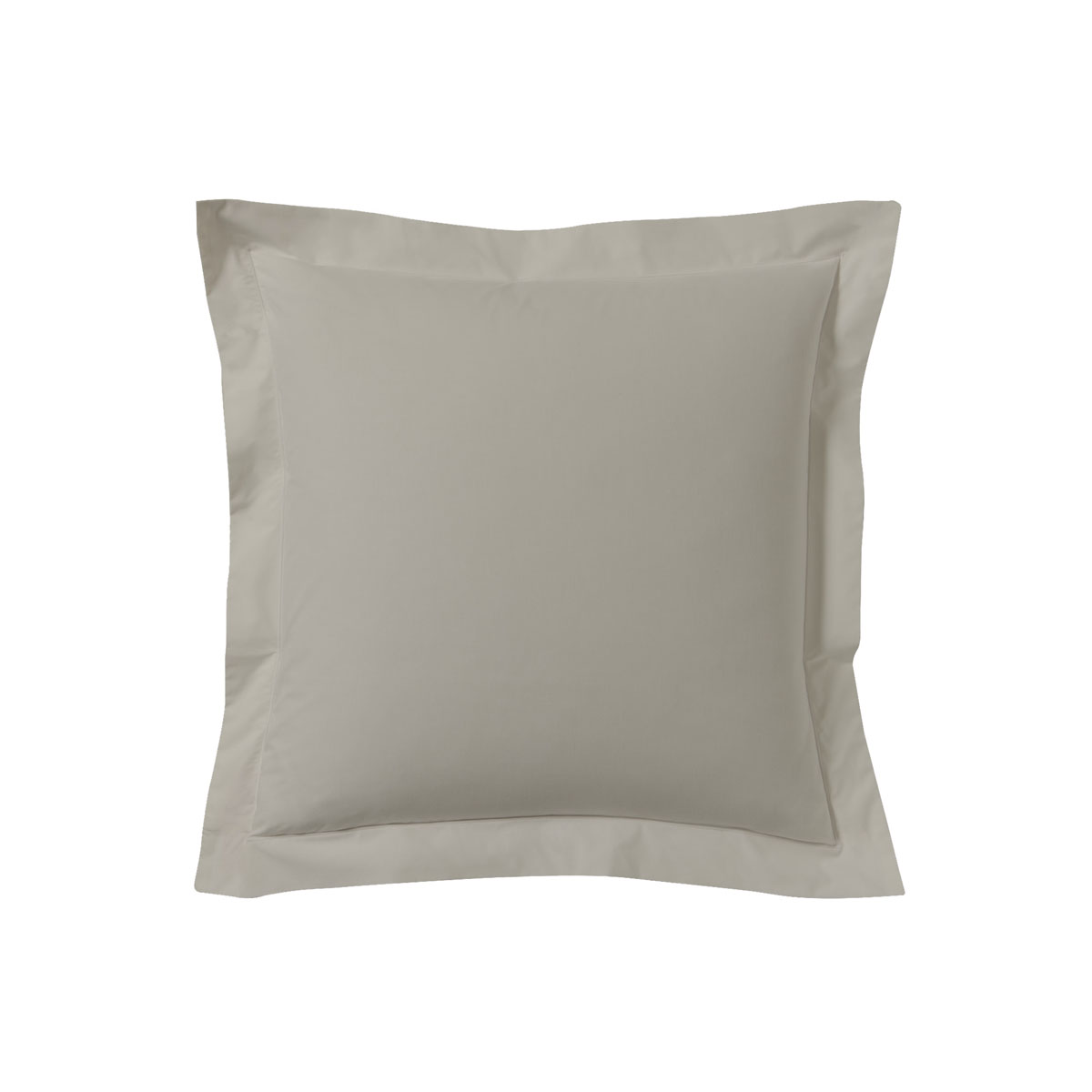 Taie d'oreiller unie en coton, gris 63x63 Taie d'oreiller unie en coton, gris 63x63