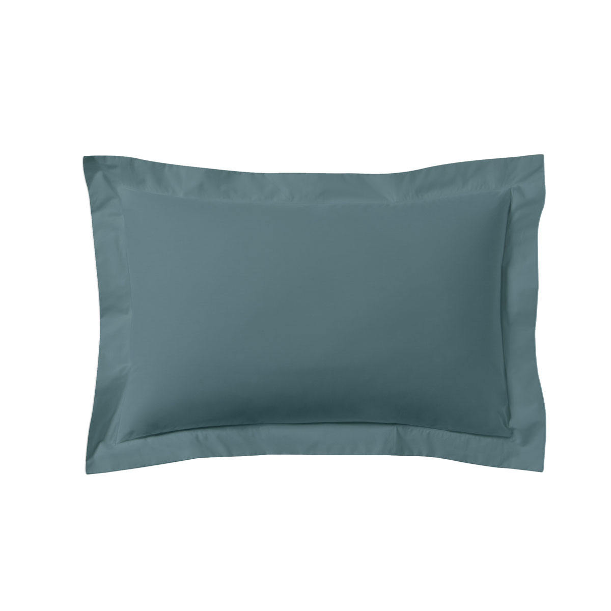 Taie d'oreiller unie en coton, Made in France bleu 50x70 Taie d'oreiller unie en coton, Made in France bleu 50x70