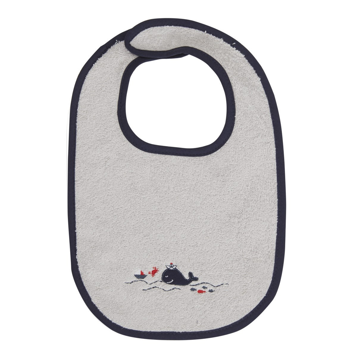 Lot de 2 bavoirs Gris Petit modèle Lot de 2 bavoirs Gris Petit modèle